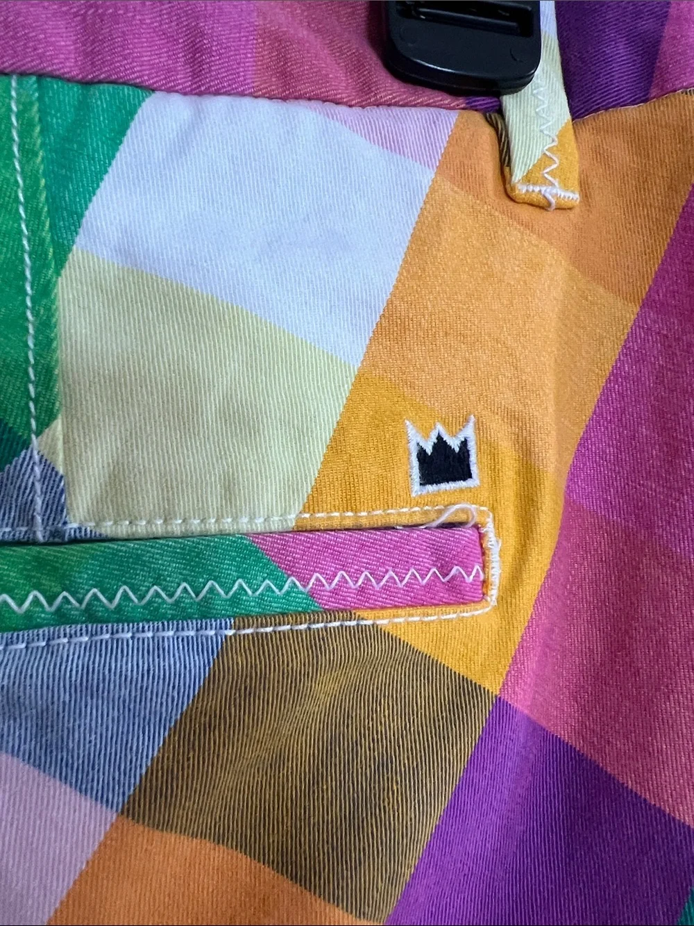 ☀️🍉🌻Crown & Ivy Multi-Color Plaid Women’s Shorts - Picture 4 of 5